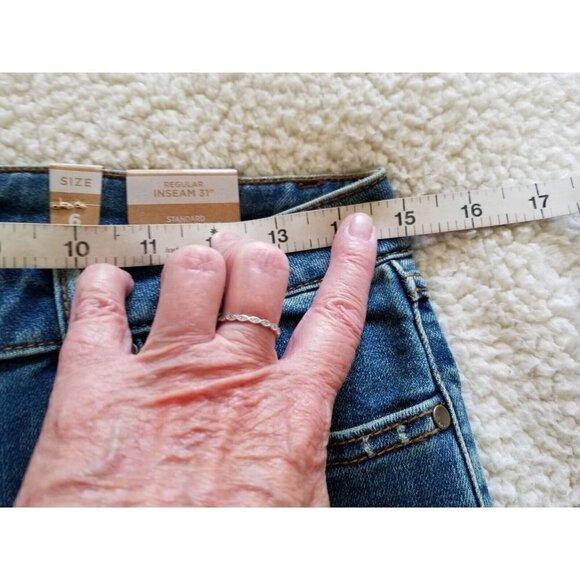 PRANA Women's Sienna Hiking Jeans True Blue Stretch Denim Size 6 Reg - Picture 8 of 12
